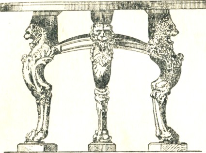 Рис. 5. Стол. Мебель Древнего Рима
